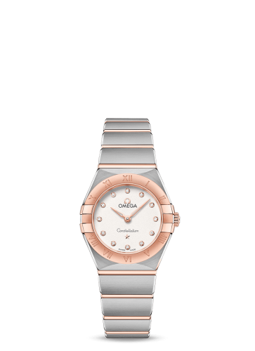 Omega Constellation Manhattan 25 Quartz Stainless Steel / Sedna Gold / Silver - Diamond